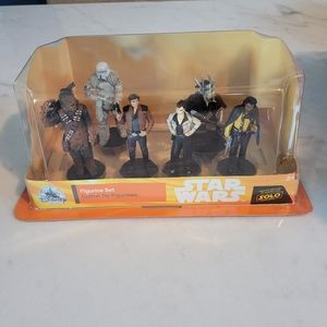 DISNEY’S STAR WARS SOLO FIGURINES SET OF 6 —NIB -SEALED  NWT